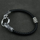 Freya Cat with Runes Steel Bracelet