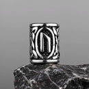 Stainless Steel Runes Beard Rings