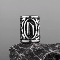 Stainless Steel Runes Beard Rings