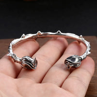 Roses of Freyja 925 Sterling Silver Bracelet