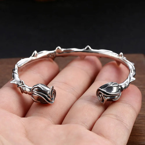 Roses of Freyja 925 Sterling Silver Bracelet