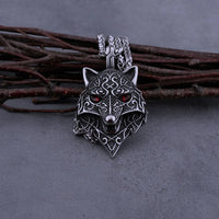 Snarling Fenrir - 316L Stainless Steel Necklace