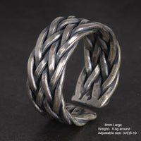 Wide Gleipnir - Handmade 925 Sterling Silver Ring