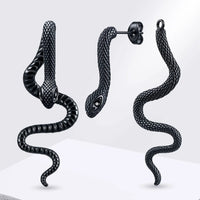 Jormungandr the Midgard Serpent Steel Earrings