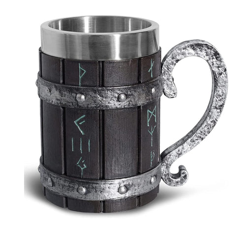 Chope à bière runique viking