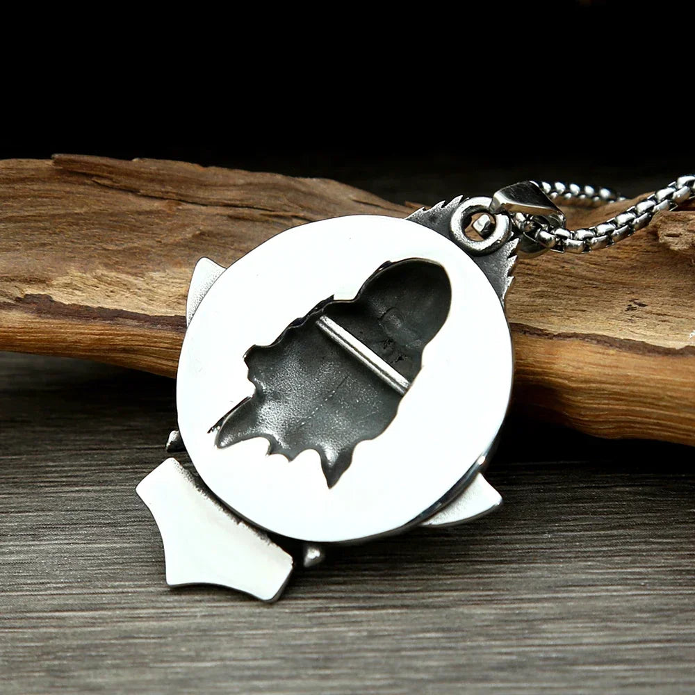 Berserker Warrior Steel Necklace