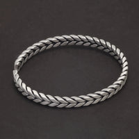 Weaved Wyrd 990 Fine Silver Bracelet