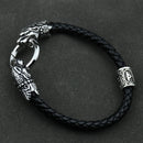 Freya Cat with Runes Steel Bracelet