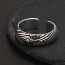 Draupnir 925 Sterling Silver Adjustable Ring
