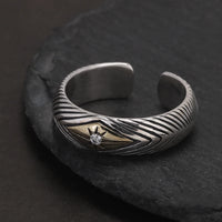 Draupnir 925 Sterling Silver Adjustable Ring