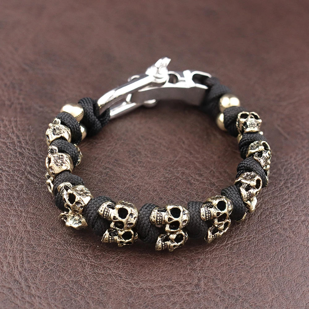 Warrior Trophies ParaCord Skull Bracelet