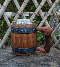 Viking Barrel Drinking Mug