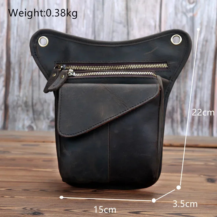 Viking Loot Leather Leg Bag