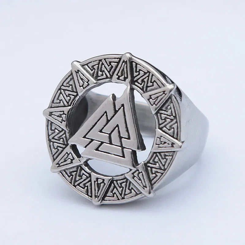 Encircled Walknut - Odin's Rune Ring