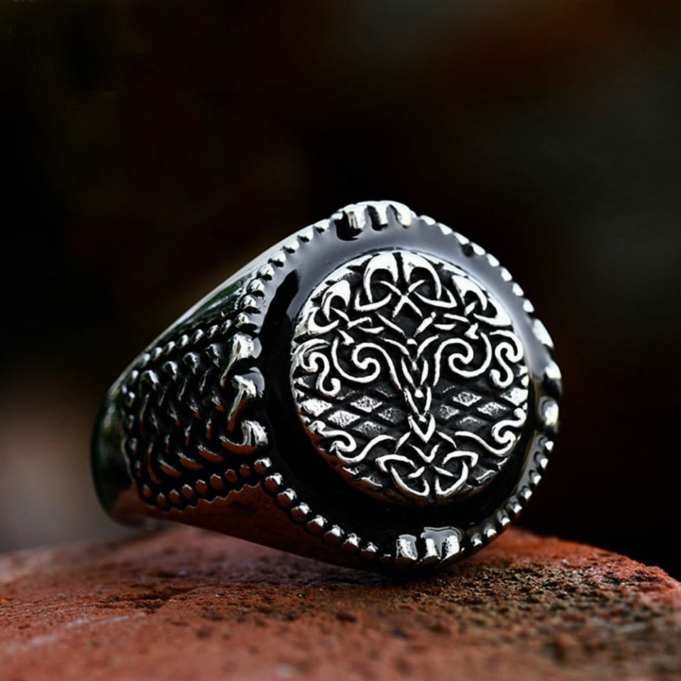 Worldtree Yggdrasil The Tree of Life Stainless Steel Ring