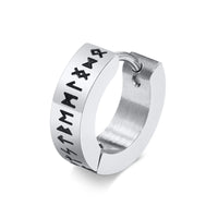 The Runes Stainless Steel Earrings