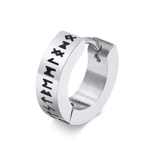 The Runes Stainless Steel Earrings