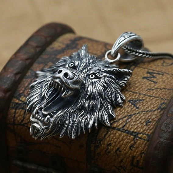 Great Wolf Fenrir 925 Silver Pendant