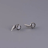 Raven Wings 925 Sterling Silver Earrings