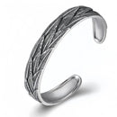 Feathers of Freyja’s Falcon 990 Silver Bracelet