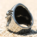 Viking Helmet 316L Stainless Steel Ring