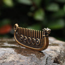 Viking Longship Comb in Steel