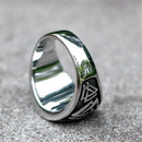 Aegishjalmur the Helm of Awe Stainless Steel Ring