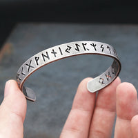 Runic Arm Ring in Stainless Steel