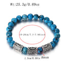 Runes in Lava Stone Bracelet