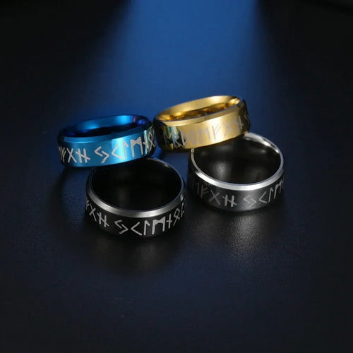 Bague Viking Rune - Acier Inoxydable