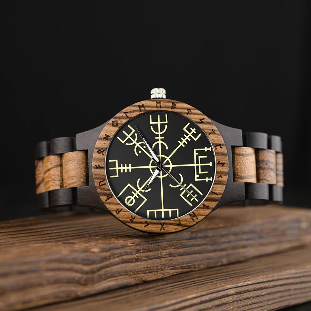 Viking Vintage Wooden Watch