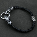 Freya Cat with Runes Steel Bracelet
