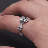 Fearsome Draugr 925 Sterling Silver Resizable Ring