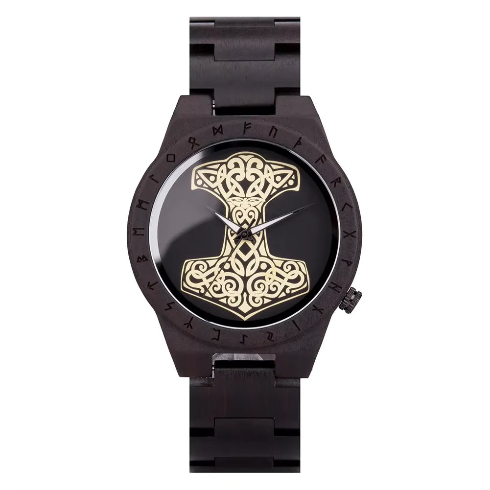 Viking Vintage Wooden Watch