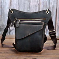 Viking Loot Leather Leg Bag