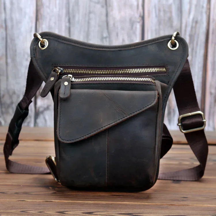 Viking Loot Leather Leg Bag