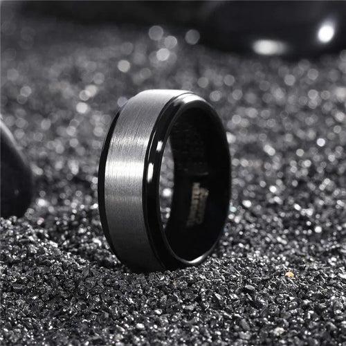 Waves of Njord Tungsten Carbide Ring