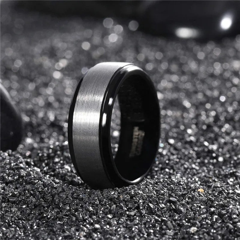 Waves of Njord Tungsten Carbide Ring