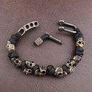 Warrior Trophies ParaCord Skull Bracelet