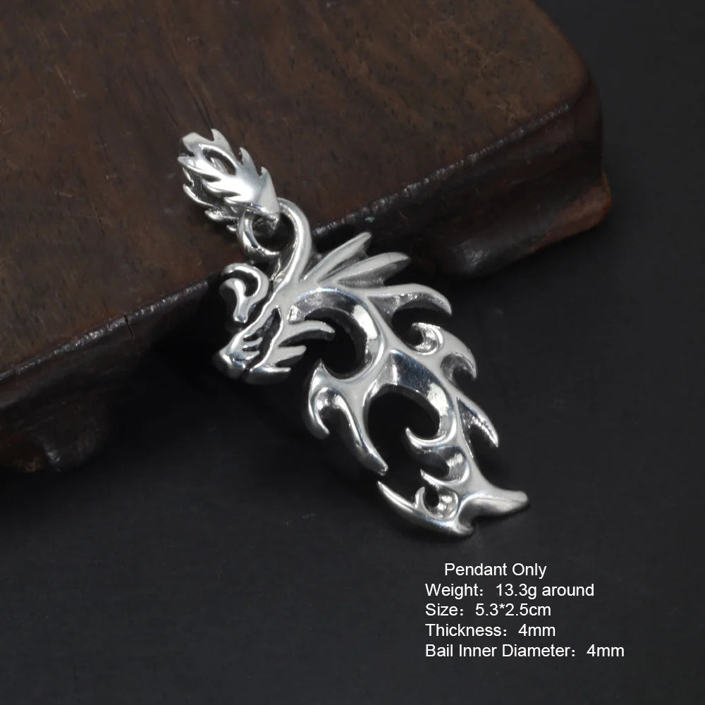 The Sea Serpent Jormungandr 925 Silver Necklace