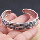 Feathers of Freyja’s Falcon 990 Silver Bracelet