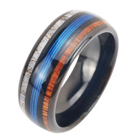 Blessing of Freyr Tungsten Carbide and Deer Antler Ring and Wedding Band
