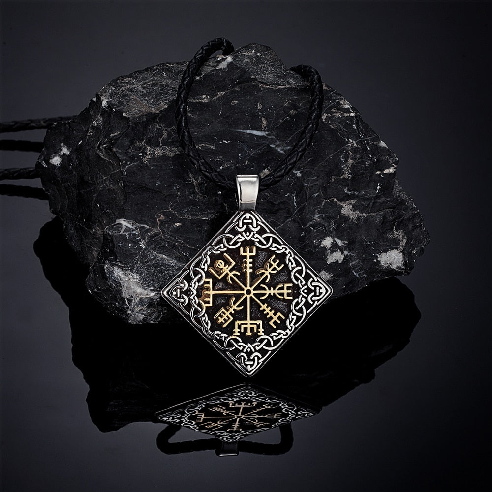 Vegvisir the Viking Compass Medallion in 316L Stainless Steel