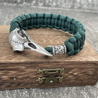 Odin's Raven Skull Paracord Bracelet