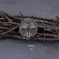 Fenrir Head Stainless Steel Necklace