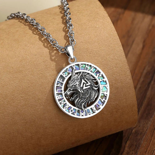 Fenrir Wolf 925 Silver Pendant