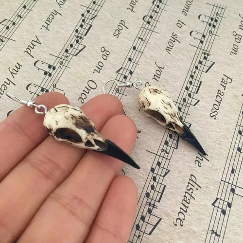 Odin Ravens Skull  Earrings