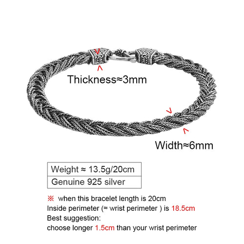 Threads of Fate 925 Sterling Silver Bracelet