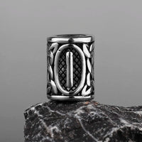 Stainless Steel Runes Beard Rings