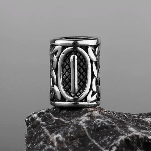Stainless Steel Runes Beard Rings
